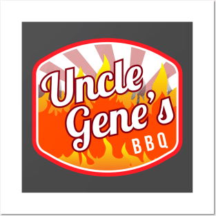 Uncle Gene’s BBQ Logo Posters and Art